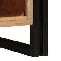 Produktbild för Diskbänksskåp med hylla Brun 71 x 33 x 58 cm Massivt Akaciaträ