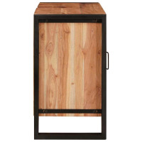 Produktbild för Diskbänksskåp med hylla Brun 71 x 33 x 58 cm Massivt Akaciaträ