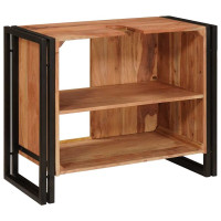 Produktbild för Diskbänksskåp med hylla Brun 71 x 33 x 58 cm Massivt Akaciaträ