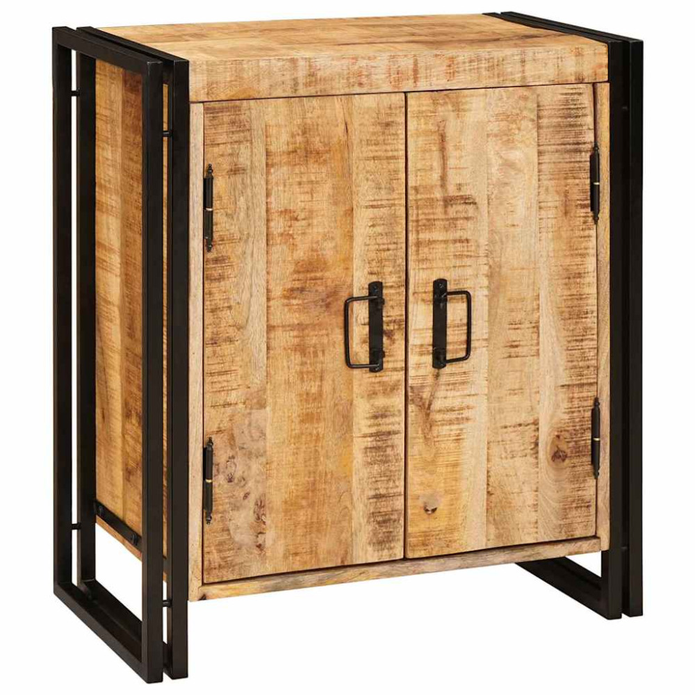 Produktbild för Nattduksbord Brun 66 x 35 x 76 cm Massivt grovt mangoträd