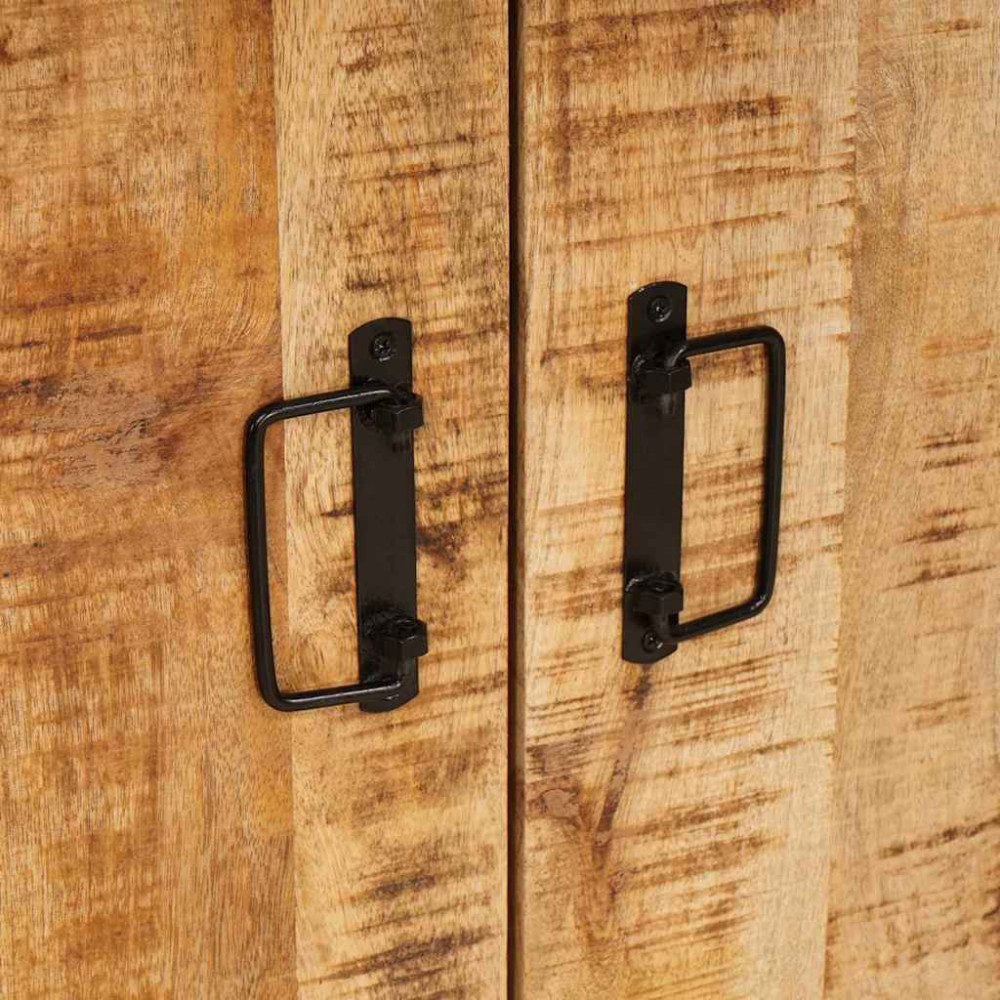 Produktbild för Nattduksbord Brun 66 x 35 x 76 cm Massivt grovt mangoträd