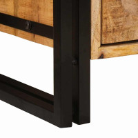 Produktbild för Nattduksbord Brun 66 x 35 x 76 cm Massivt grovt mangoträd