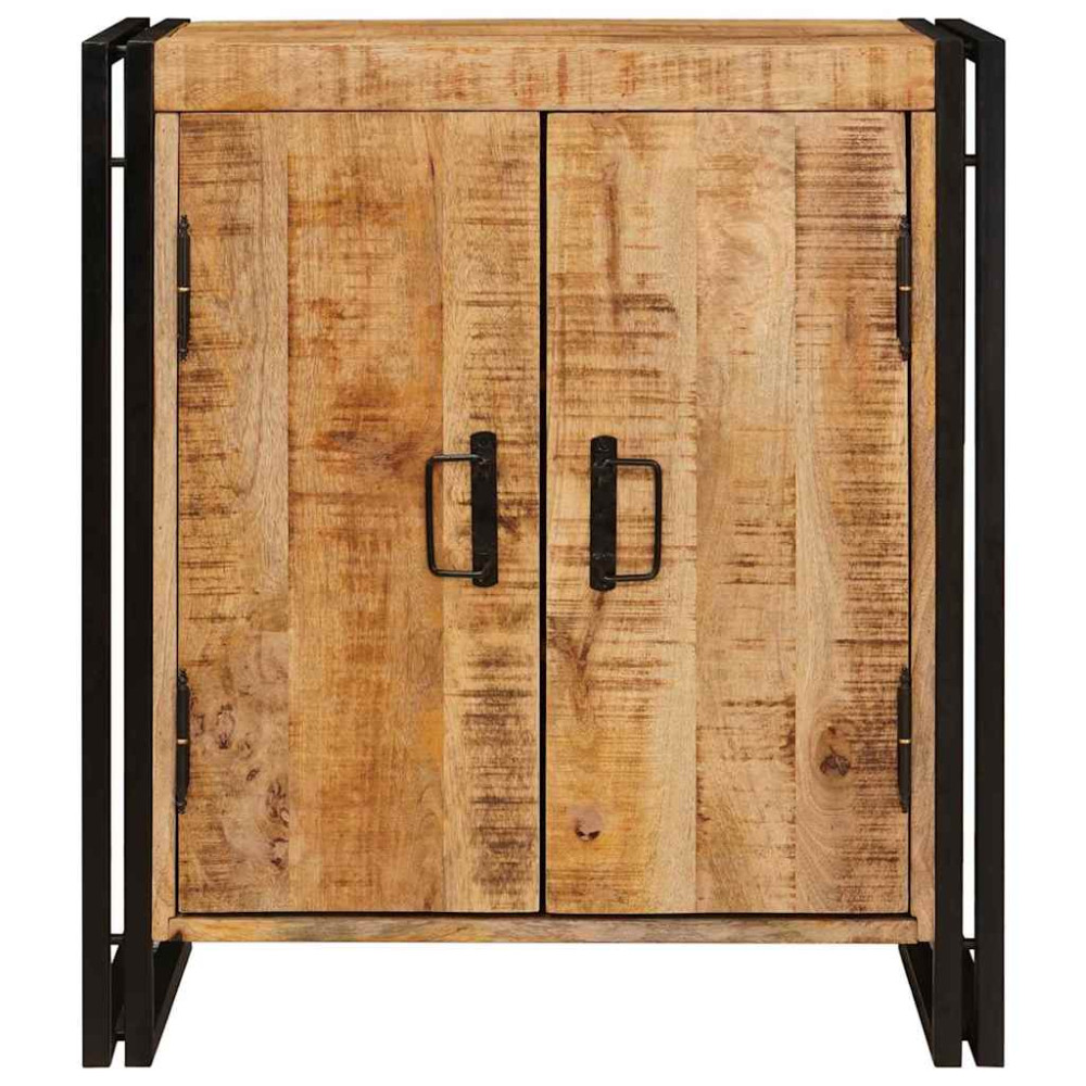 Produktbild för Nattduksbord Brun 66 x 35 x 76 cm Massivt grovt mangoträd
