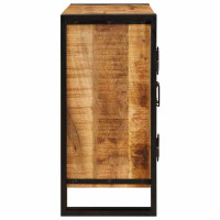 Produktbild för Nattduksbord Brun 66 x 35 x 76 cm Massivt grovt mangoträd