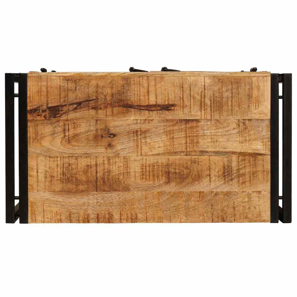 Produktbild för Nattduksbord Brun 66 x 35 x 76 cm Massivt grovt mangoträd