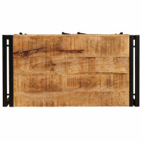 Produktbild för Nattduksbord Brun 66 x 35 x 76 cm Massivt grovt mangoträd