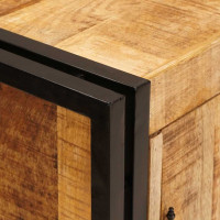 Produktbild för Nattduksbord Brun 66 x 35 x 76 cm Massivt grovt mangoträd