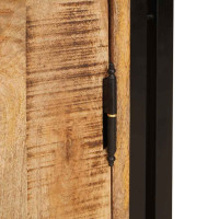 Produktbild för Nattduksbord Brun 66 x 35 x 76 cm Massivt grovt mangoträd