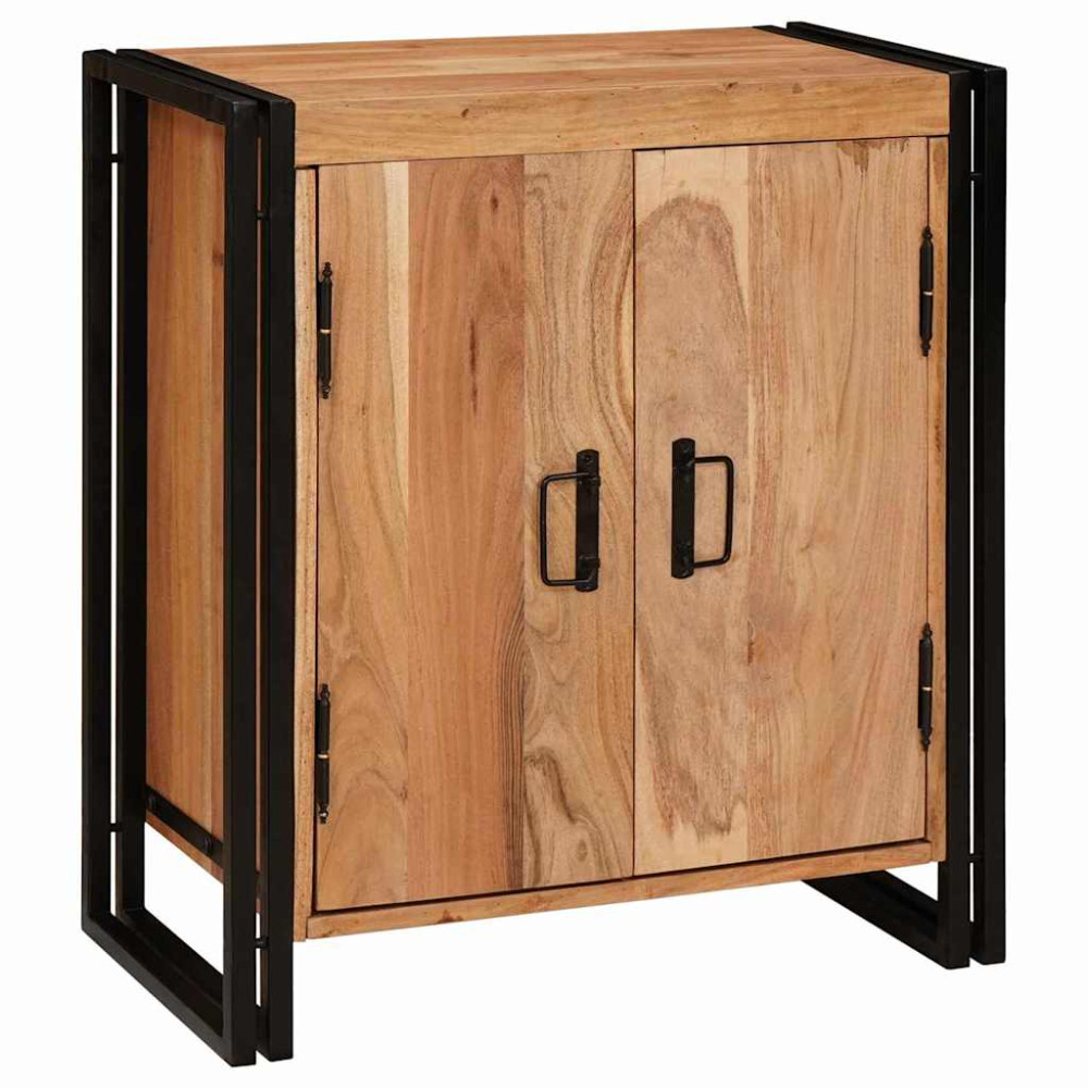 Produktbild för Nattduksbord Brun 66 x 35 x 76 cm massivt akacia