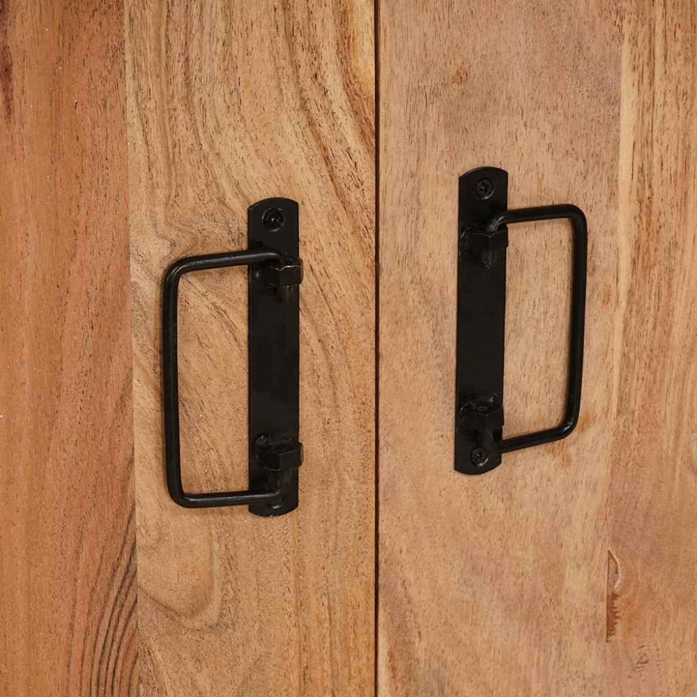 Produktbild för Nattduksbord Brun 66 x 35 x 76 cm massivt akacia