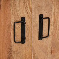 Produktbild för Nattduksbord Brun 66 x 35 x 76 cm massivt akacia