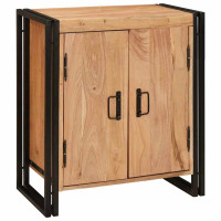 Produktbild för Nattduksbord Brun 66 x 35 x 76 cm massivt akacia