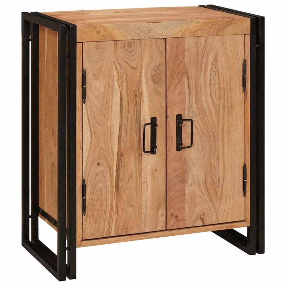 Produktbild för Nattduksbord Brun 66 x 35 x 76 cm massivt akacia