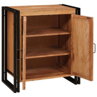 Produktbild för Nattduksbord Brun 66 x 35 x 76 cm massivt akacia