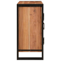 Produktbild för Nattduksbord Brun 66 x 35 x 76 cm massivt akacia