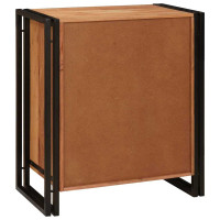 Produktbild för Nattduksbord Brun 66 x 35 x 76 cm massivt akacia