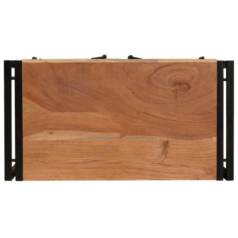 Produktbild för Nattduksbord Brun 66 x 35 x 76 cm massivt akacia