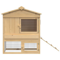 Produktbild för Hönsgård Brun 75 x 60 x 89 cm Massiv furu