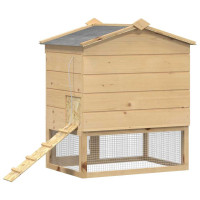 Produktbild för Hönsgård Brun 75 x 60 x 89 cm Massiv furu