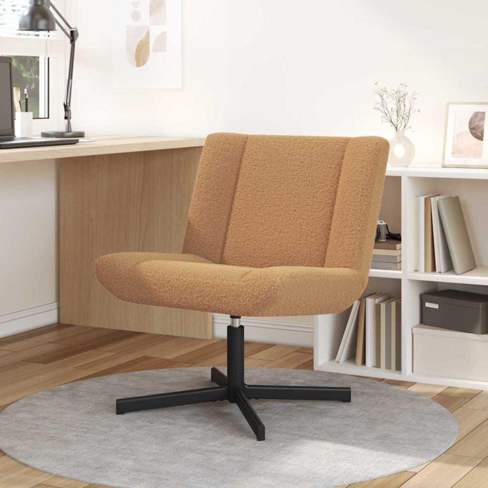 Produktbild för Skrivstol Beige 63 x 75 x 76 cm Sheepskin