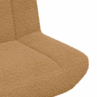 Produktbild för Skrivstol Beige 63 x 75 x 76 cm Sheepskin