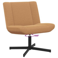 Produktbild för Skrivstol Beige 63 x 75 x 76 cm Sheepskin