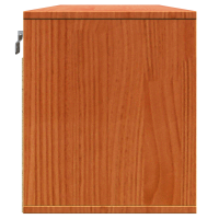 Produktbild för Väggskåp med hylla Vaxbrun 100 x 30 x 35 cm Massiv furu