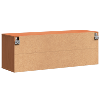 Produktbild för Väggskåp med hylla Vaxbrun 100 x 30 x 35 cm Massiv furu