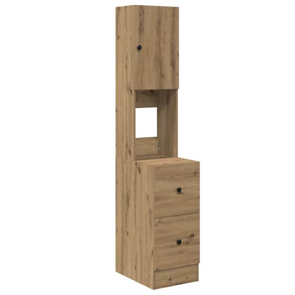 Produktbild för Köksbuffé med låda med hylla Artisan Ek 32 x 50 x 180 cm