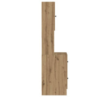 Produktbild för Köksbuffé med låda med hylla Artisan Ek 32 x 50 x 180 cm