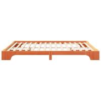 Produktbild för Sängram Brun 180 x 220 cm Massiv furu