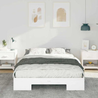 Produktbild för Sängram Vit 120 x 200 cm