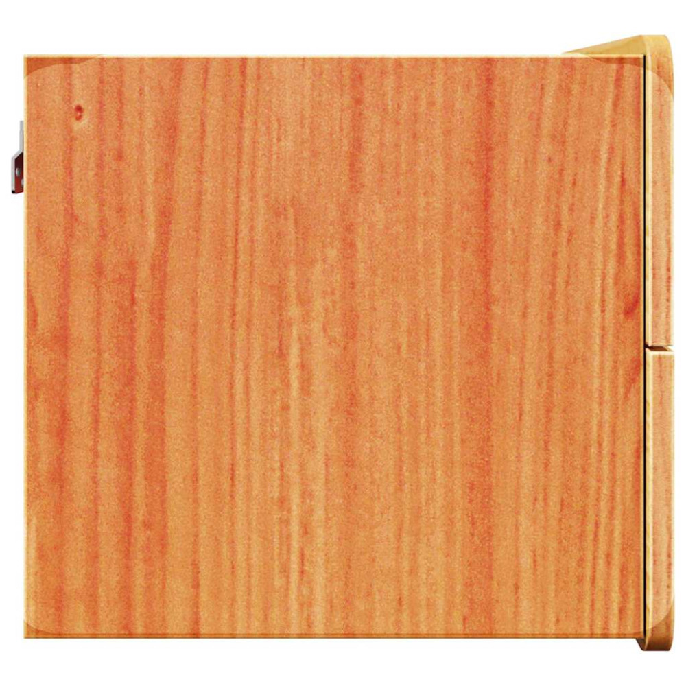 Produktbild för Sängbord med låda 2 pcs Brun 39 x 34 x 33 cm Massiv furu
