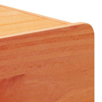 Produktbild för Sängbord med låda 2 pcs Brun 39 x 34 x 33 cm Massiv furu