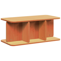 Produktbild för Kaffeebord Vaxbrun 80 x 39,5 x 33,5 cm Massiv furu