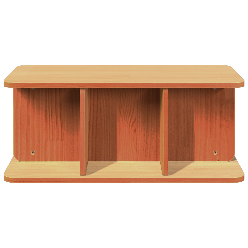 Produktbild för Kaffeebord Vaxbrun 80 x 39,5 x 33,5 cm Massiv furu