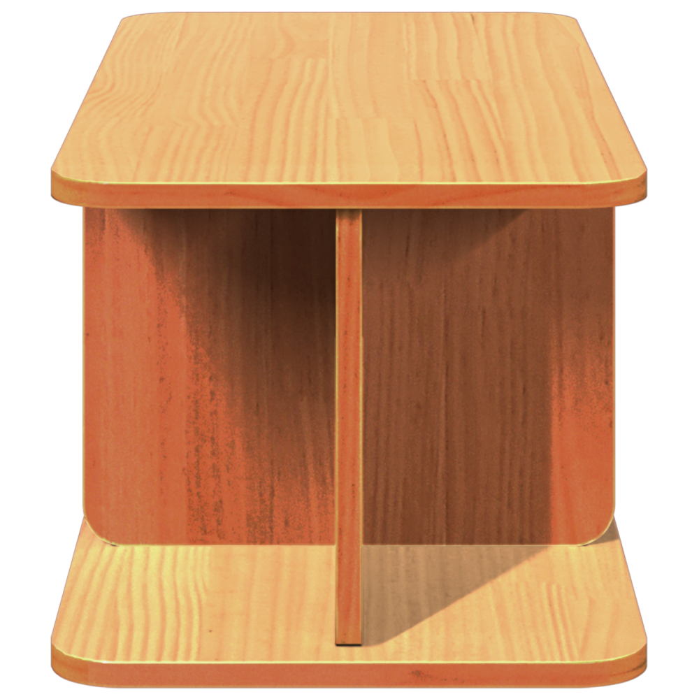Produktbild för Kaffeebord Vaxbrun 80 x 39,5 x 33,5 cm Massiv furu