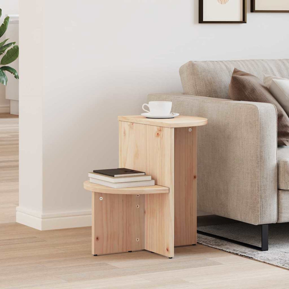 Produktbild för Kaffeebord Naturfärg 50 x 40 x 50 cm Massiv furu