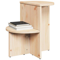 Produktbild för Kaffeebord Naturfärg 50 x 40 x 50 cm Massiv furu