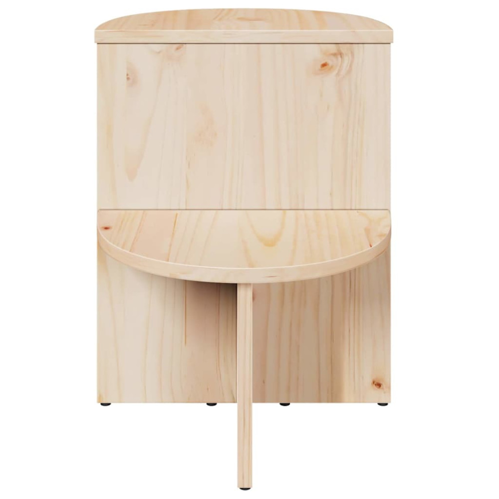 Produktbild för Kaffeebord Naturfärg 50 x 40 x 50 cm Massiv furu