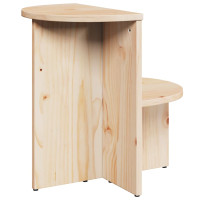 Produktbild för Kaffeebord Naturfärg 50 x 40 x 50 cm Massiv furu