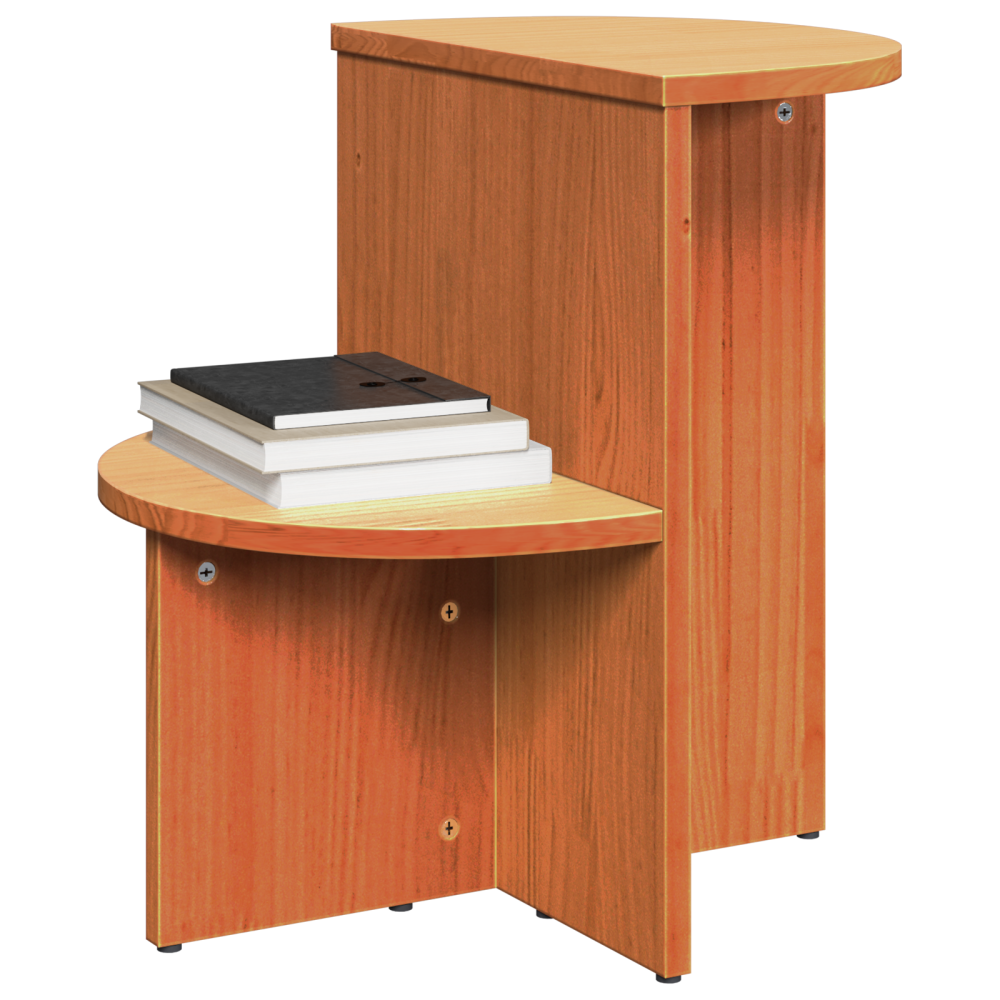 Produktbild för Kaffeebord Vaxbrun 50 x 40 x 50 cm Massiv furu