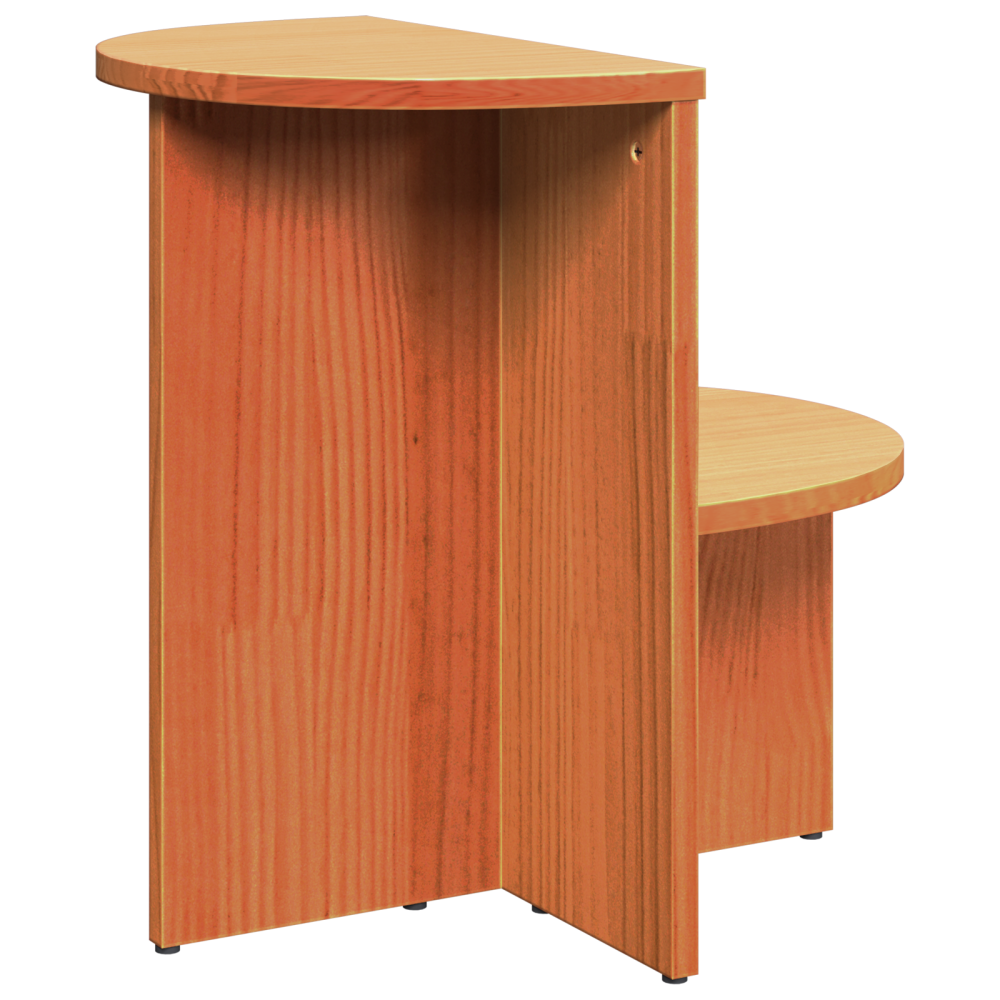 Produktbild för Kaffeebord Vaxbrun 50 x 40 x 50 cm Massiv furu