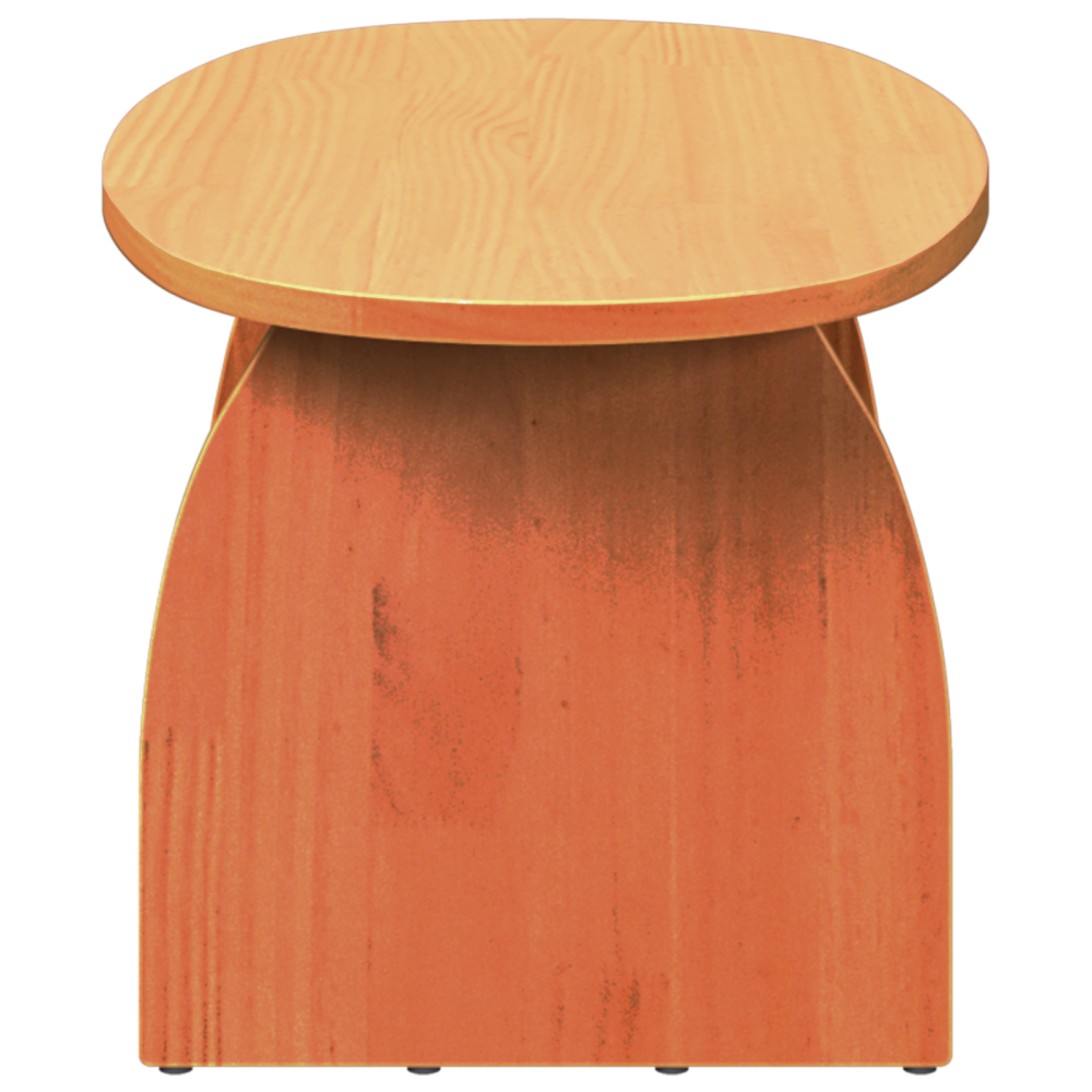 Produktbild för Kaffeebord Vaxbrun 80 x 40 x 35 cm Massiv furu