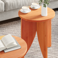 Produktbild för Kaffeebord 2 pcs Vaxbrun