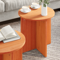 Produktbild för Kaffeebord 2 pcs Vaxbrun