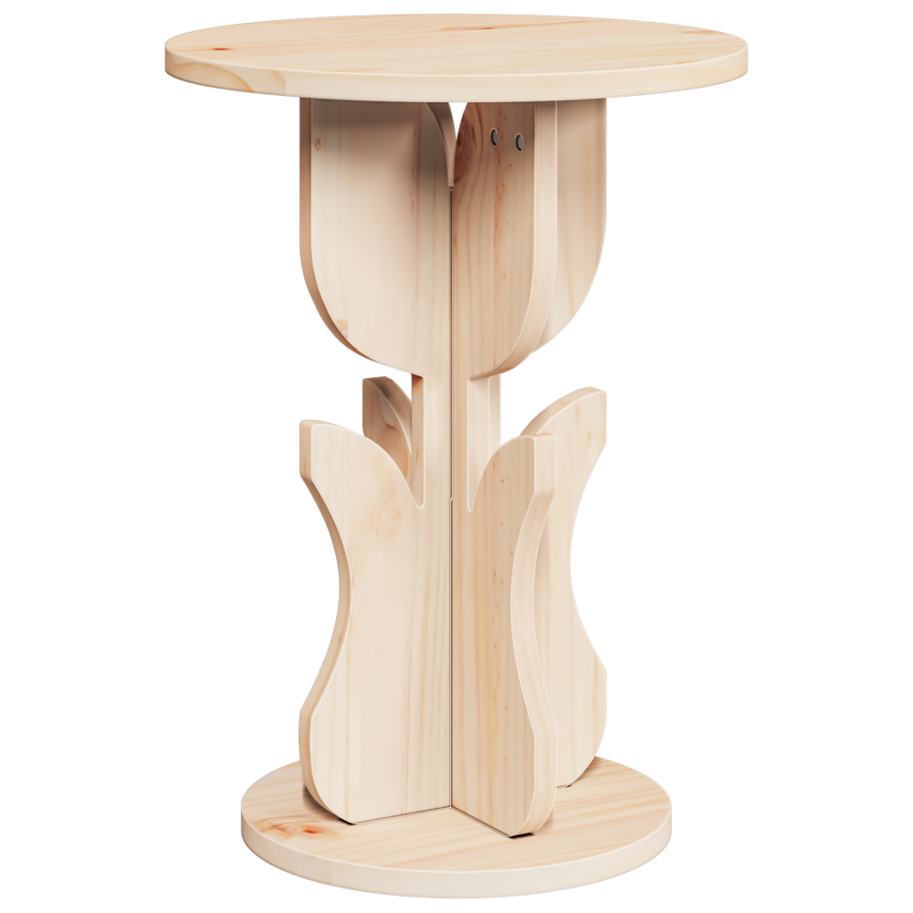 Produktbild för Kaffeebord Naturfärg 39,5 x 39,5 x 53,5 cm Massiv furu