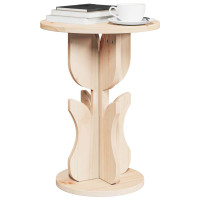 Produktbild för Kaffeebord Naturfärg 39,5 x 39,5 x 53,5 cm Massiv furu