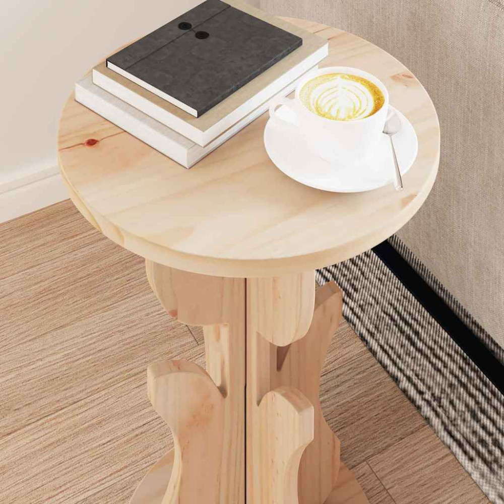 Produktbild för Kaffeebord Naturfärg 39,5 x 39,5 x 53,5 cm Massiv furu