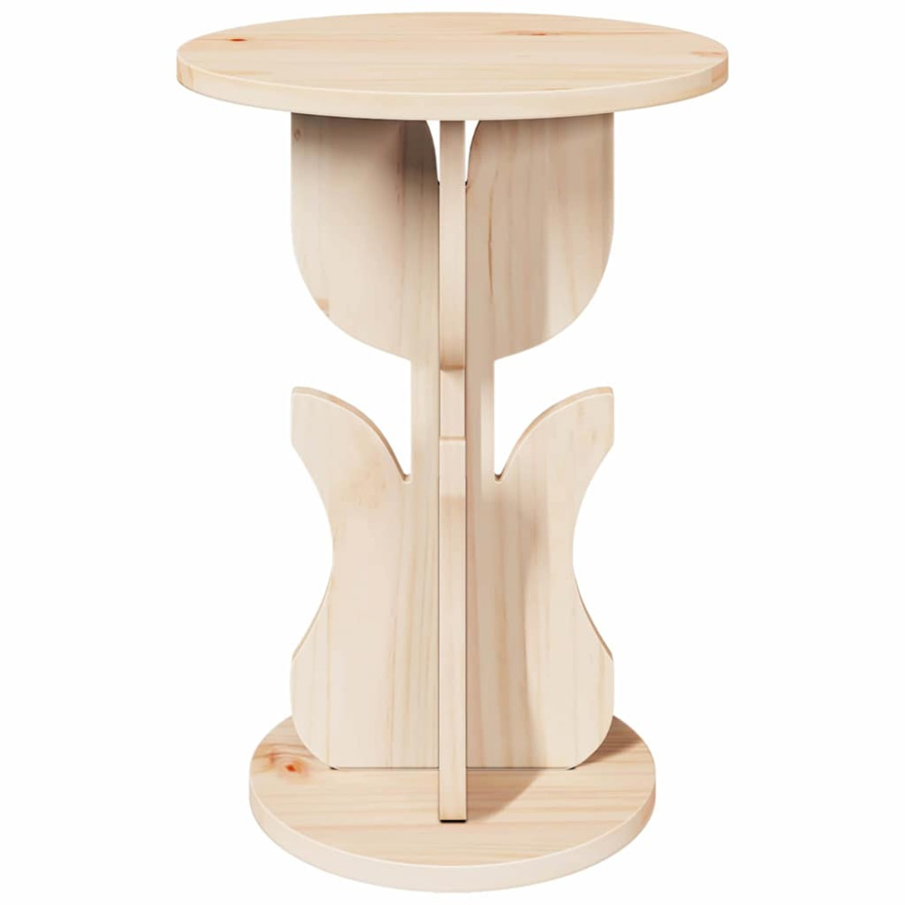 Produktbild för Kaffeebord Naturfärg 39,5 x 39,5 x 53,5 cm Massiv furu